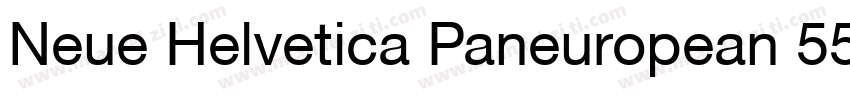 Neue Helvetica Paneuropean 55 Roman字体转换